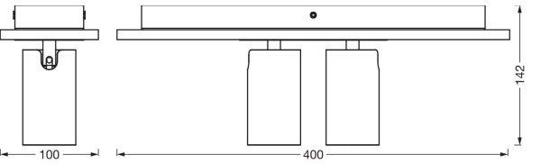 Ledvance - Faretto LED DECOR MERCURY 2xGU10/3,4W/230V