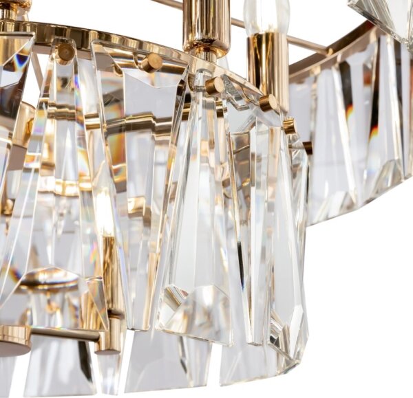 Maytoni MOD043PL-12G - Lampadario a sospensione con catena PUNTES 12xE14/40W/230V oro