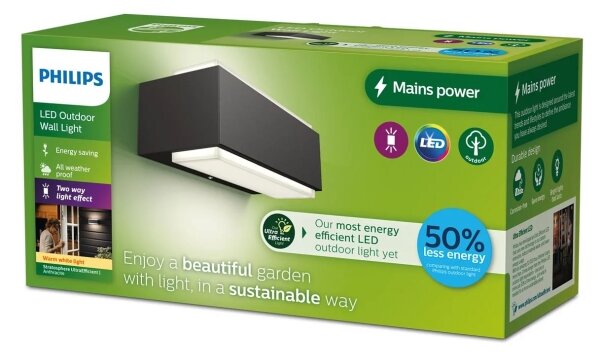 Philips - Applique a LED da esterno STRATOSPHERE LED/3,8W/230V 2700K IP44