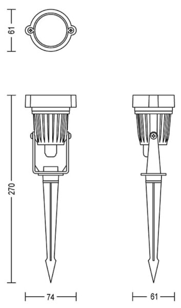 Philips - Luce Spot a LED da esterno CAPER LED/1,5W/24V IP44
