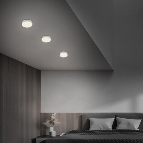 Briloner 7072-414 -Plafoniera LED STAR SKY LED/11W/230V diametro 15 cm argento