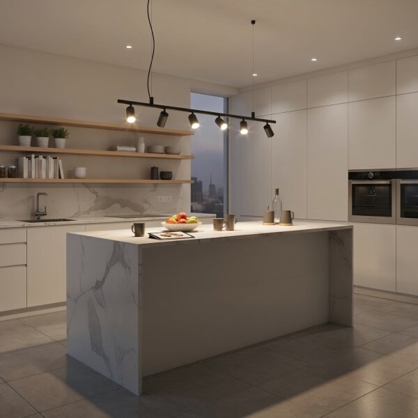 Ideal Lux - Lampadario LED a sospensione con filo DYNAMITE 6xGU10/7W/230V nero