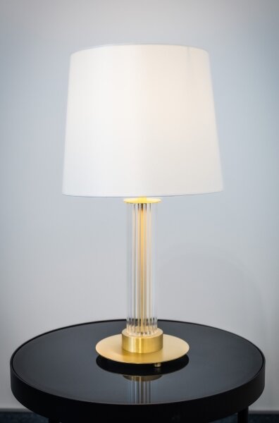 Argon 8540 - Lampada da tavolo HAMPTON 1xE27/15W/230V bianco