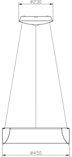 Deko-Light 342122 - Lampadario LED dimmerabile SCULPTORIS LED/27W/230V 3000K diametro 45cm