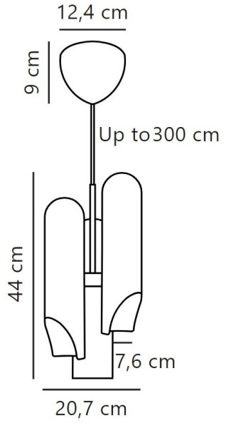 DFTP by Nordlux - Lampadario a sospensione con filo ROCHELLE 3xGU10/15W/230V
