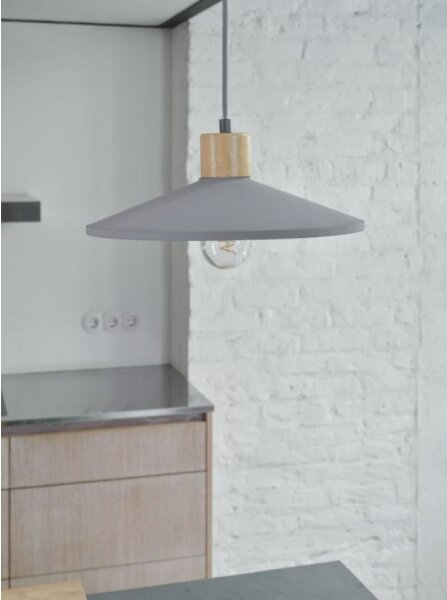 Ledvance - Lampadario a sospensione con filo DECOR CONCRETE 1xE27/15W/230V diametro 32 cm calcestruzzo grigio