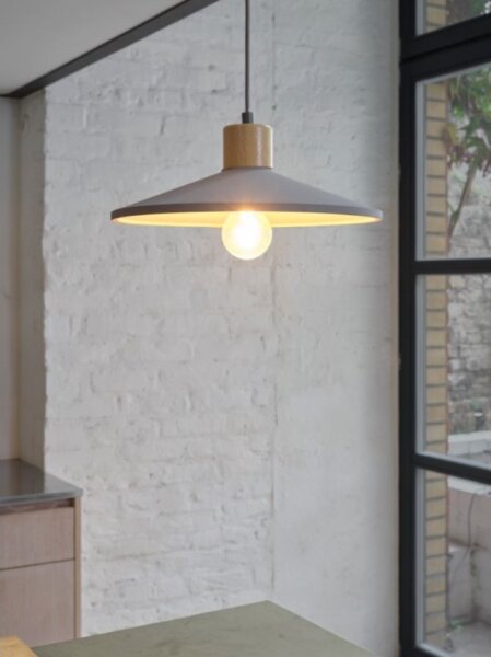 Ledvance - Lampadario a sospensione con filo DECOR CONCRETE 1xE27/15W/230V diametro 32 cm calcestruzzo grigio