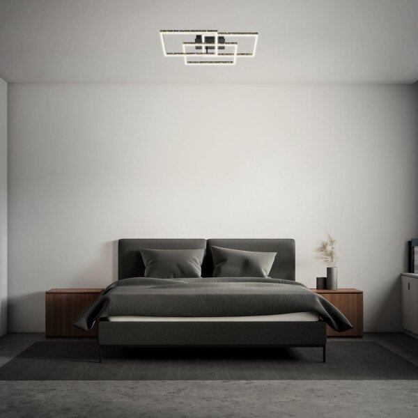 Brilo - Plafoniera LED dimmerabile FRAME LED/57W/230V 3000K nero