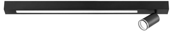 Plafoniera LED PARIGI LED/24W/230V + 1xGU10/10W nero