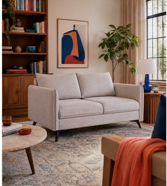 Divano beige 138 cm Juli Bis - Ropez