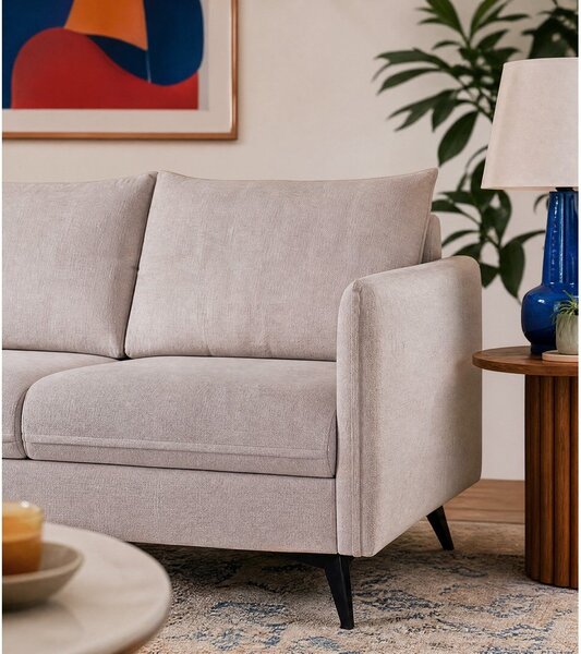 Divano beige 138 cm Juli Bis - Ropez