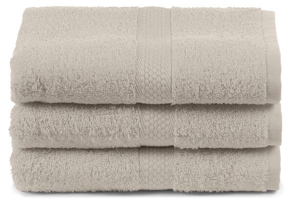 Asciugamano In Cotone Minorca CM. 55X105 Spugnissima Tinta Unita Naturale Caleffi