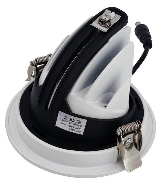Faro LED da Incasso 15W CCT Orientabile foro Ø100mm con driver Philips Colore Bianco Variabile CCT