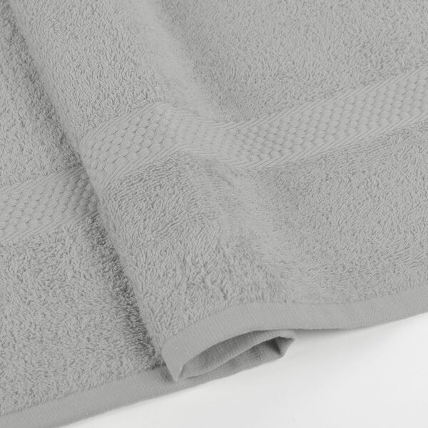 Asciugamano In Cotone Minorca CM. 55X105 Spugnissima Tinta Unita Grigio Caleffi
