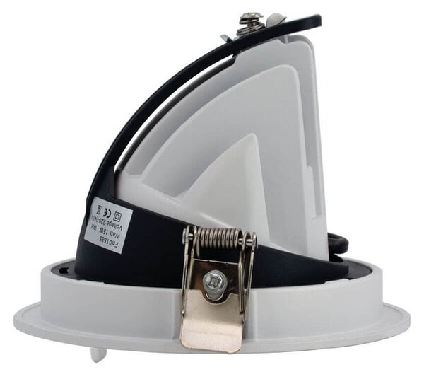 Faro LED da Incasso 15W CCT Orientabile foro Ø100mm con driver Philips Colore Bianco Variabile CCT