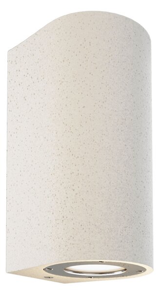 Applique in Cemento Chiaro GU10 IP65 a Doppia emissione - NOVILUMIO