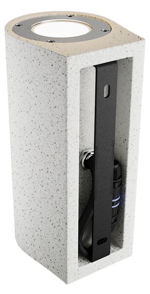 Applique in Cemento Chiaro GU10 IP65 a Doppia emissione - NOVILUMIO