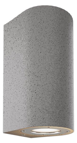 Applique in Cemento Scuro GU10 IP65 a Doppia emissione - NOVILUMIO