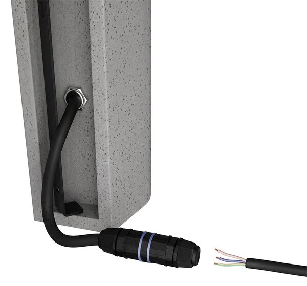 Applique in Cemento Scuro GU10 IP65 a Doppia emissione - NOVILUMIO