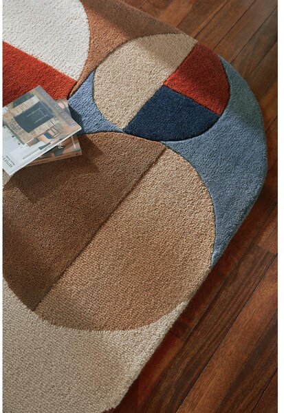 Tappeto color terracotta in lana tessuto a mano 160x230 cm Mia Arch – Flair Rugs