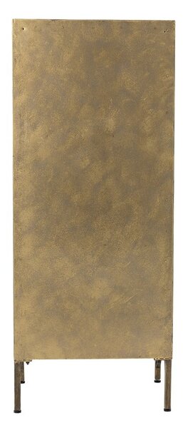 Vetrina dorata in metallo 45x110x40 cm Saone – Bloomingville
