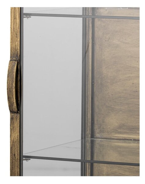 Vetrina dorata in metallo 45x110x40 cm Saone – Bloomingville