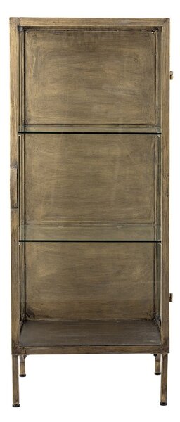 Vetrina dorata in metallo 45x110x40 cm Saone – Bloomingville