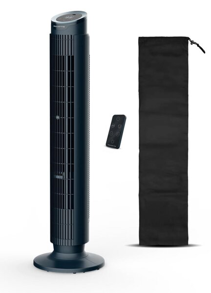 Rowenta Ventilatore a Colonna Torre senza Pale 12 Velocit Oscillante con Telecomando Eole Silence Force - VU7050F0
