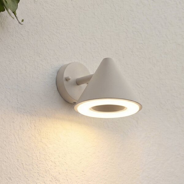 Applique da esterni Soran Lindby, Alluminio / Grigio / Zincato, Metallo, Moderno, Applique da esterni