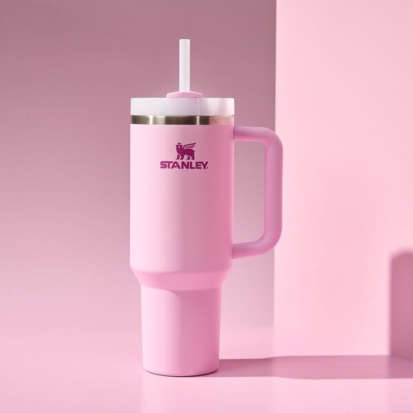 Borraccia termica rosa in acciaio inox 1,18 l Quencher H2.0 FlowState Tumbler Cherry Blossom – Stanley