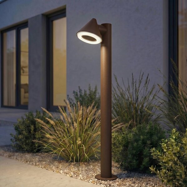 Lampioncino da giardino Soran Lindby, Marrone / Ruggine, Metallo, Moderno, Lampada da esterni