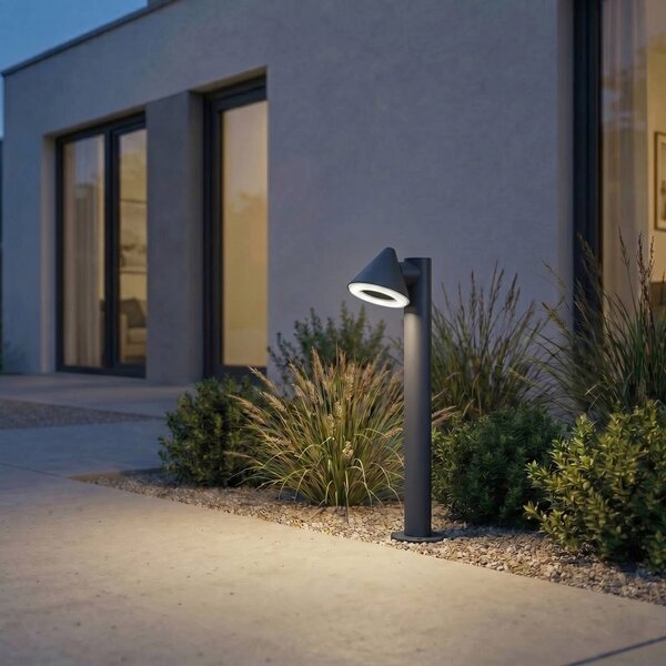 Lampioncino da giardino Soran Lindby, Nero, Metallo, Moderno, Lampada da esterni