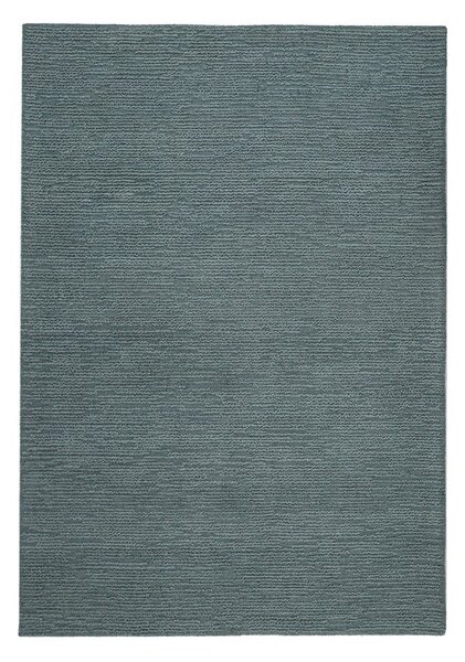 Tappeto blu polveroso in lana tessuto a mano 120x170 cm Harris Boucle – Flair Rugs