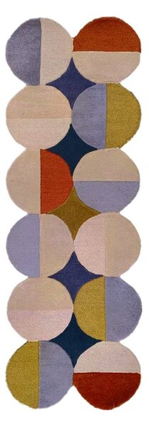 Passatoia in lana tessuta a mano 80x230 cm Mia Ellipse – Flair Rugs