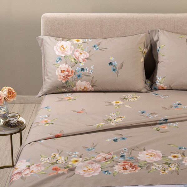 Completo Lenzuola MATRIMONIALE Jasmine UNICA Cotone Caleffi