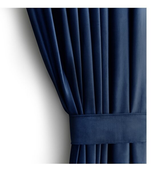 Tenda parzialmente oscurante blu scuro in velluto 140x270 cm Eyelets – Restilo