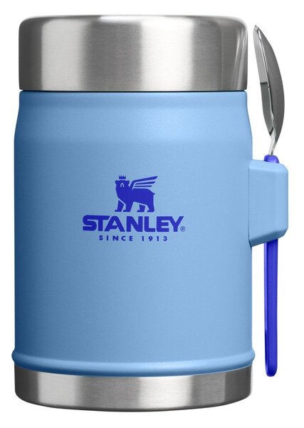 Borraccia termica blu in acciaio inox 400 ml Legendary Food Jar + Spork Blue Sky – Stanley