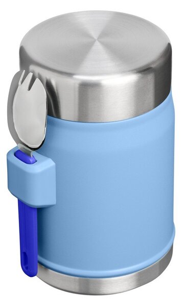 Borraccia termica blu in acciaio inox 400 ml Legendary Food Jar + Spork Blue Sky – Stanley