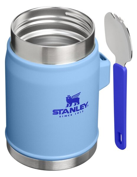 Borraccia termica blu in acciaio inox 400 ml Legendary Food Jar + Spork Blue Sky – Stanley