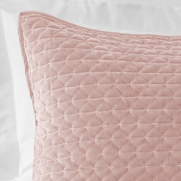 Federe decorative in set in velluto 2 pz 50x75 cm Attica Velvet Embroidered – Bianca