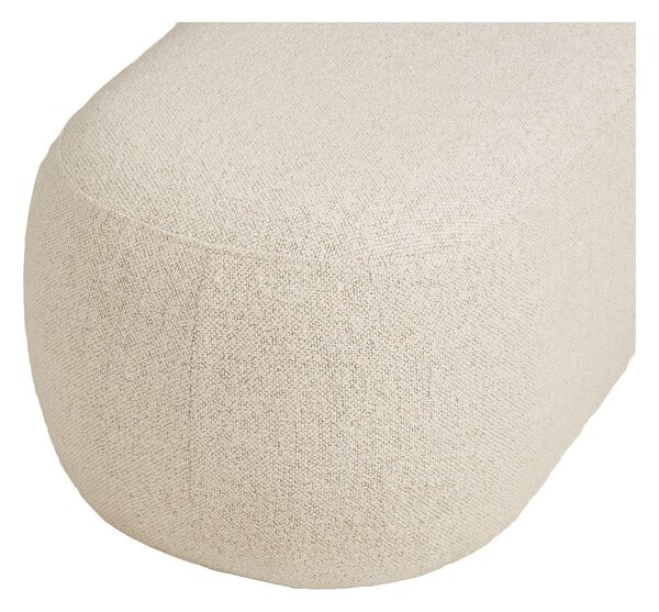 Panchina beige con rivestimento in bouclé Blossomville – House Nordic