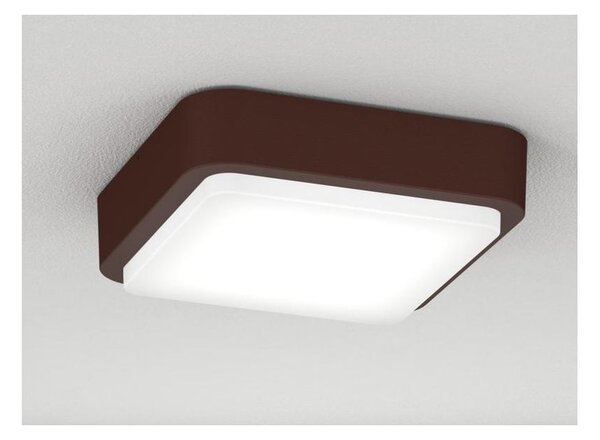 IRVINE PLAFONIERA APPLIQUE QUADRATA 28X28 CM IN ALLUMINIO 3 COLORI IP54 LAMPADINE GX53 SOSTITUIBILI MODERNA