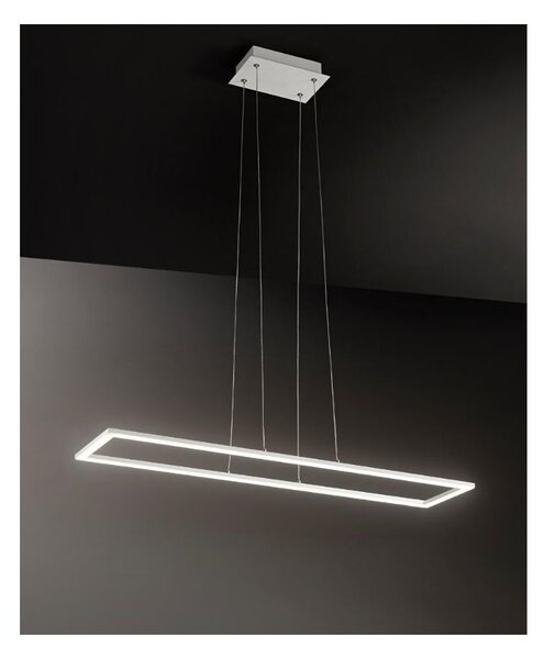 QUATTRO LAMPADARIO SOSPENSIONE LED 72W 3000K RETTANGOLARE GRANDE MODERNO