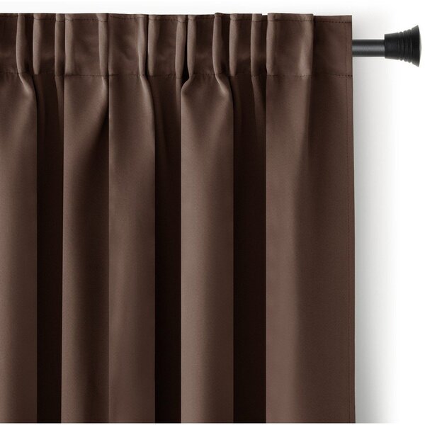 Tenda parzialmente oscurante marrone 140x175 cm Kierra – Restilo