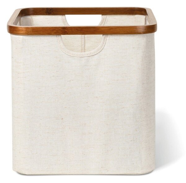 Scatola color crema in tessuto 30x30x30 cm Bamboo/Linen Cube – Bigso