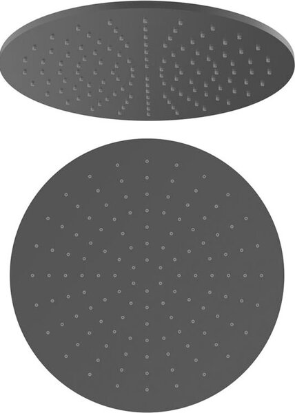 Beitz & Walz Aqvadesign Soffione da 300 mm / rotondo / nero opaco