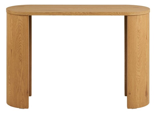 Tavolo consolle di colore naturale con effetto rovere 38x114 cm Bibione – House Nordic