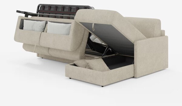 Tommy Divano Letto con penisola contenitore - design minimal e sfodera