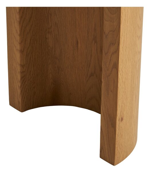Tavolo consolle di colore naturale con effetto rovere 38x114 cm Bibione – House Nordic
