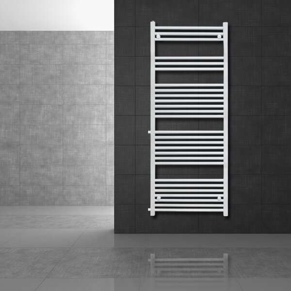 Radiatore bagno LuxeBath attacco laterale, 600x1600 mm, bianco, diritto, senza elemento riscaldante